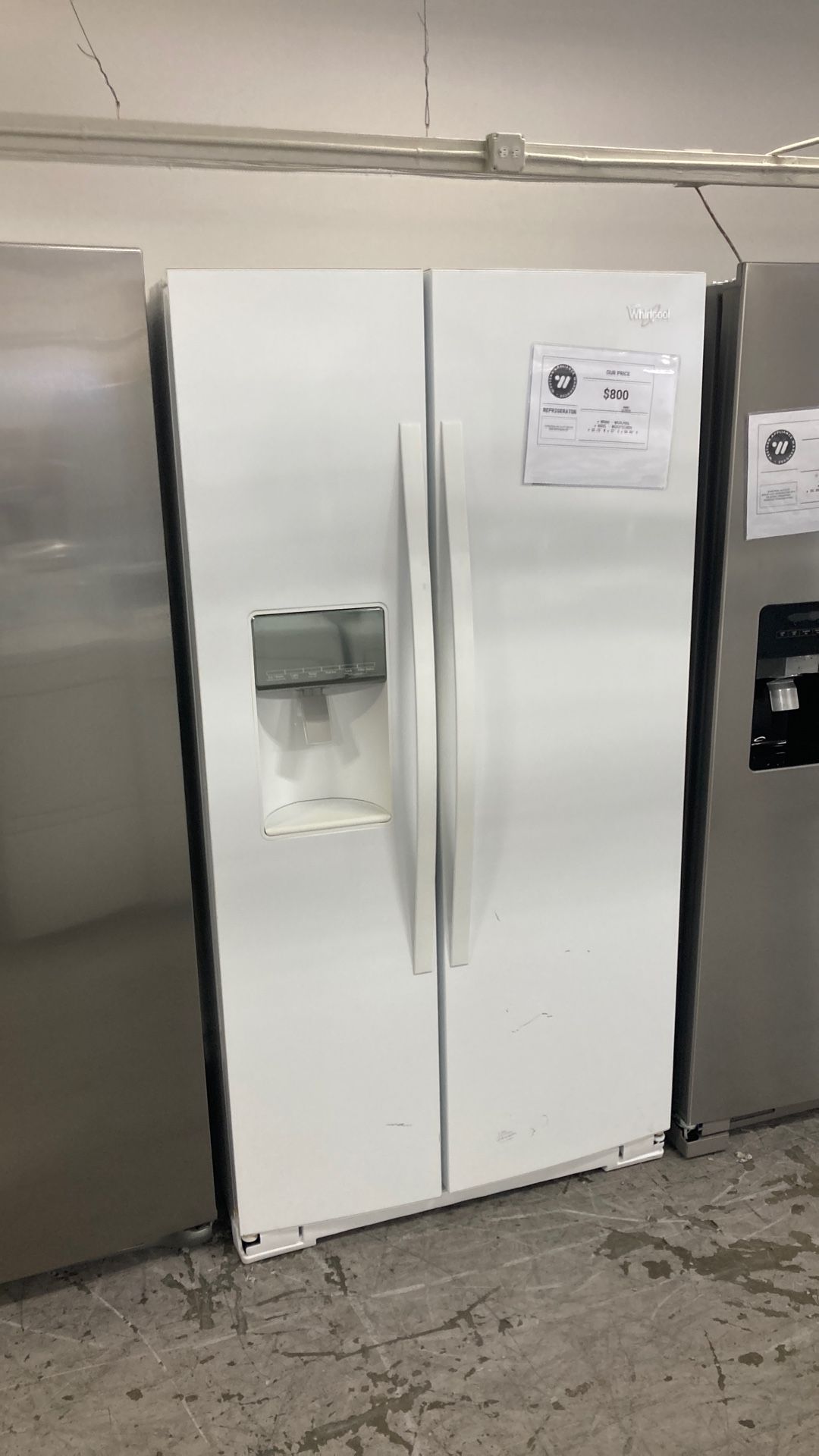 Whirlpool Side By Side Fridge
