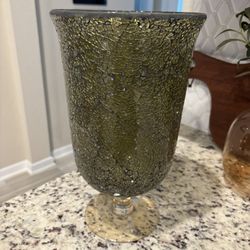 Decorative Glass Vase (13.5” H x 7.5” D)
