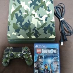 Playstation 3 PS3 Slim Console With Controller And Game.  Works 
