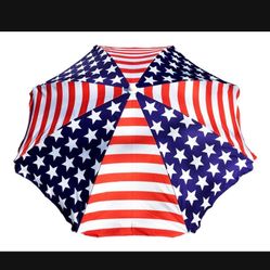 Beach Umbrella Sling Pack with Tilt American Flag 