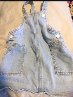 Light Wash Denim Overall Shorts