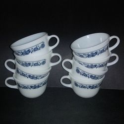 Pyrex Old Towne Blue Cups