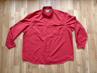 Duluth Trading Co. Red Long Sleeve Button-Up  Shirt size 3XL