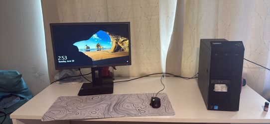 Lenovo i7 Desktop PC + Dual 1080p Monitors