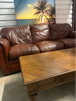 Leather couch