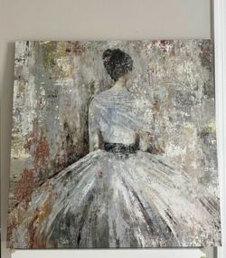 Canvas Painting - In Waiting by Aimee Wilson (40L x 1.5W x 40H)