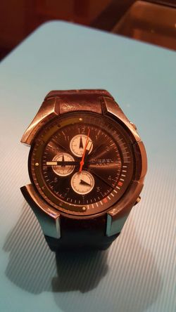 DIESEL Men's Brown Leather Only The Brave Watch
