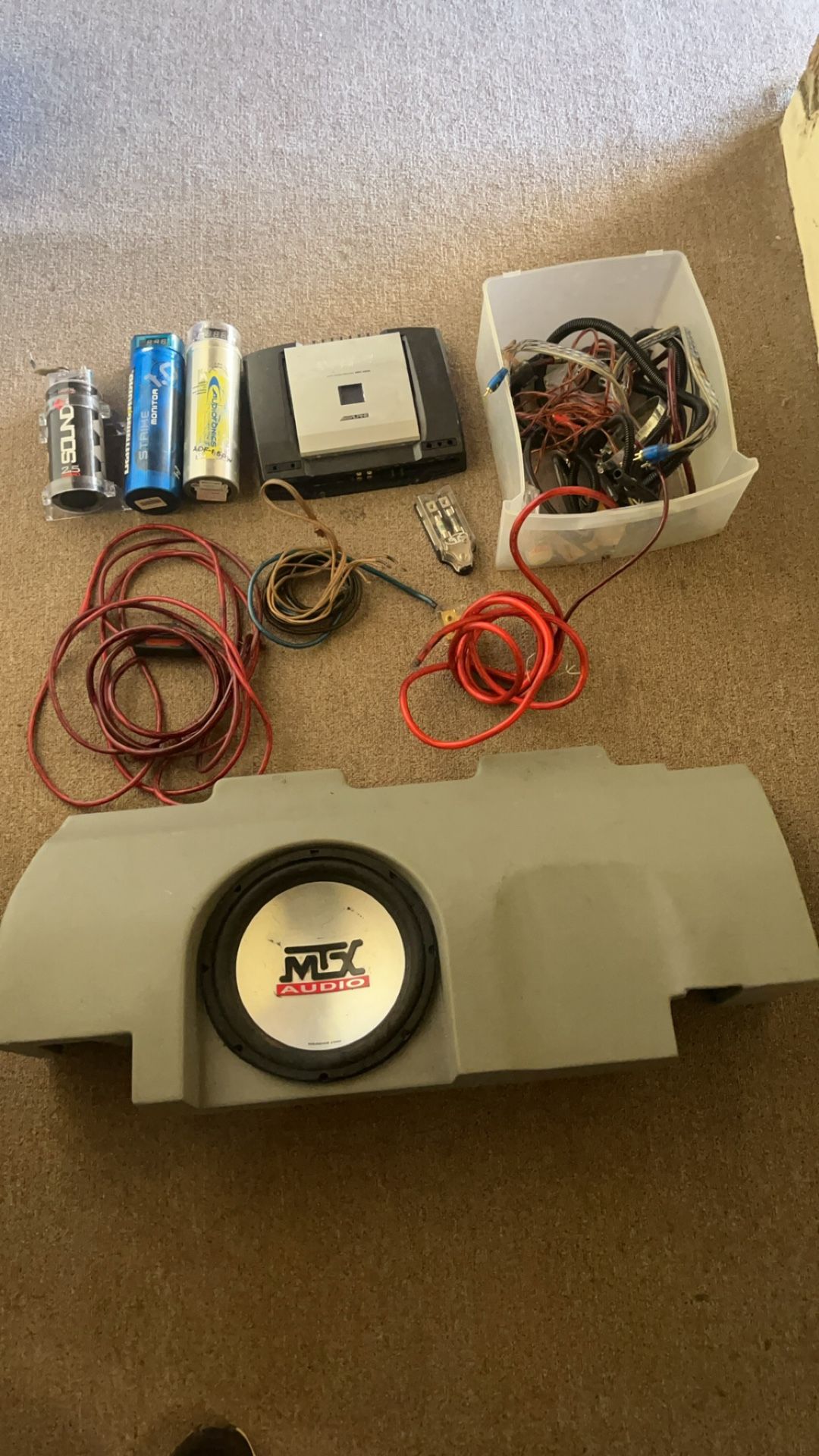 car aduio package subs and amp