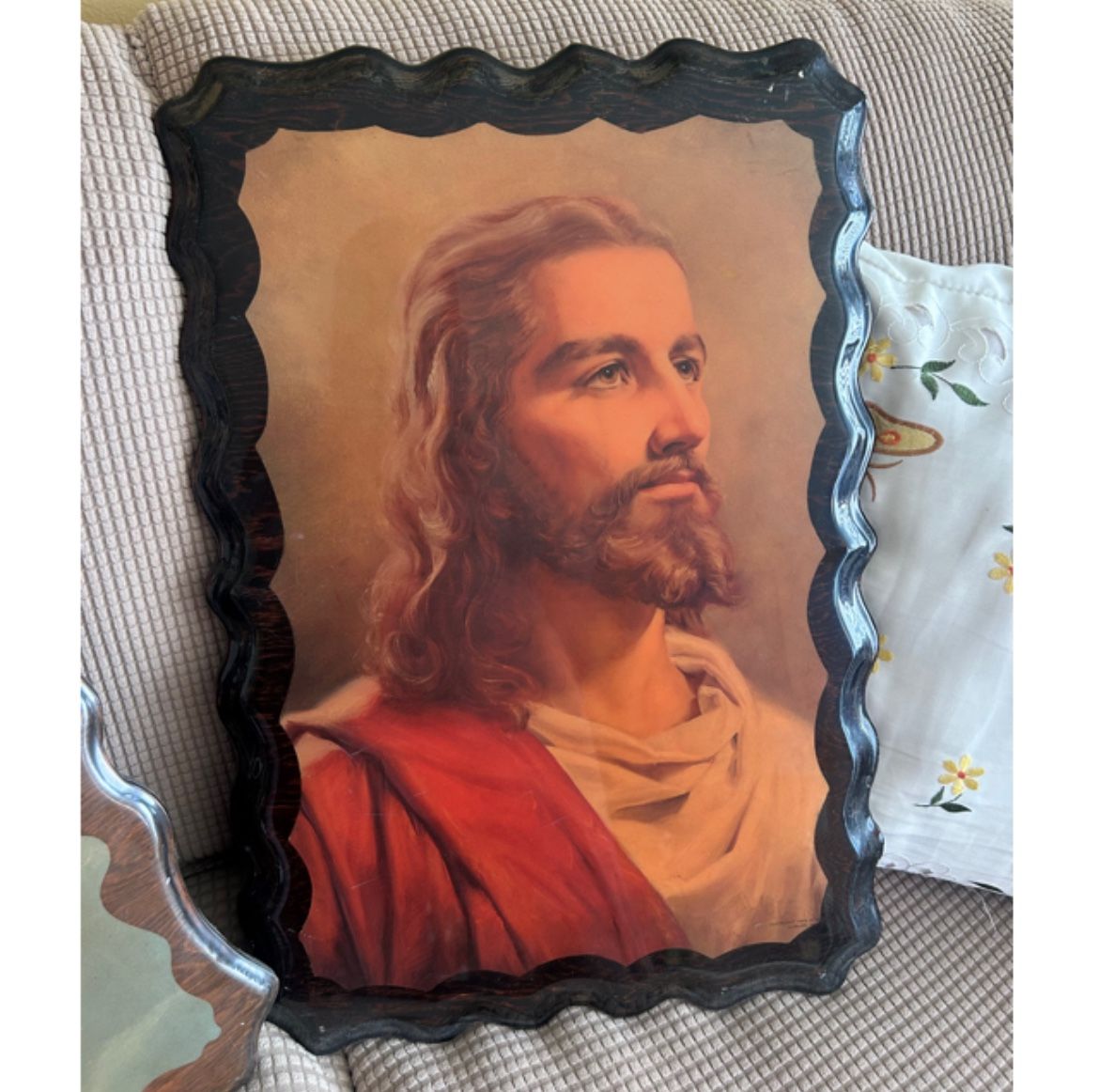 Wall hanging Jesus Christ Image on Wooden Plaque (2)