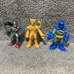 Imaginext lot of 3 figures DC Comics Batman Cheetah Wonder Woman