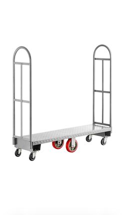Global Heavy duty Metal u-boat rolling stocking cart 16”x60” - 8 used/good condition available - $125 each