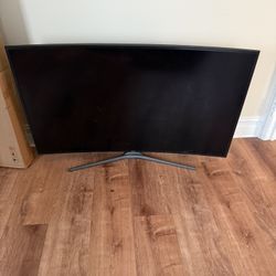 55in Samsung curved 4k Smart Tv And 5in Bed Spring For Sale