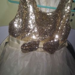 Gold formal dress
