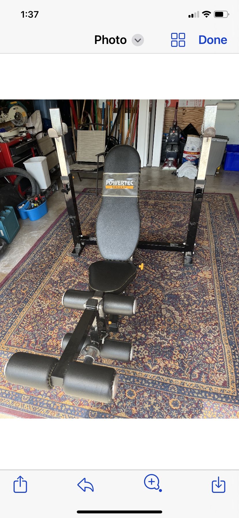 Powertec  Olympic Weight Bench With Leg Attachment