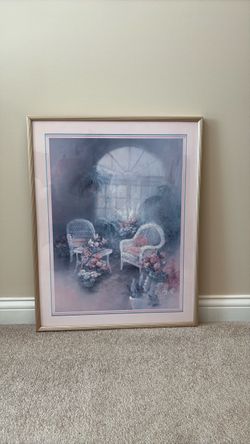 Framed Botanical  Art Print 28.25” x 22.5”