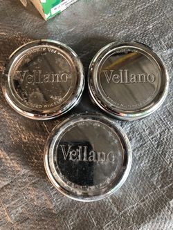 Vellano chrome center caps ONLY 3