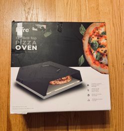 Fyre 12" Grill Top Pizza Oven, Black Portable, 752°F Max Temp