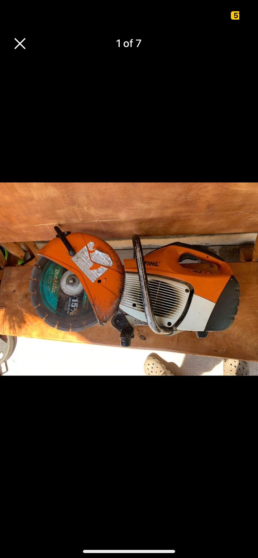 Serrucho Para Concreto Stihl Ts420 Con Hoja De Diamante Marca Makita Seminueva Lo Vendo Por $$680 O Una Oferta Rasonable