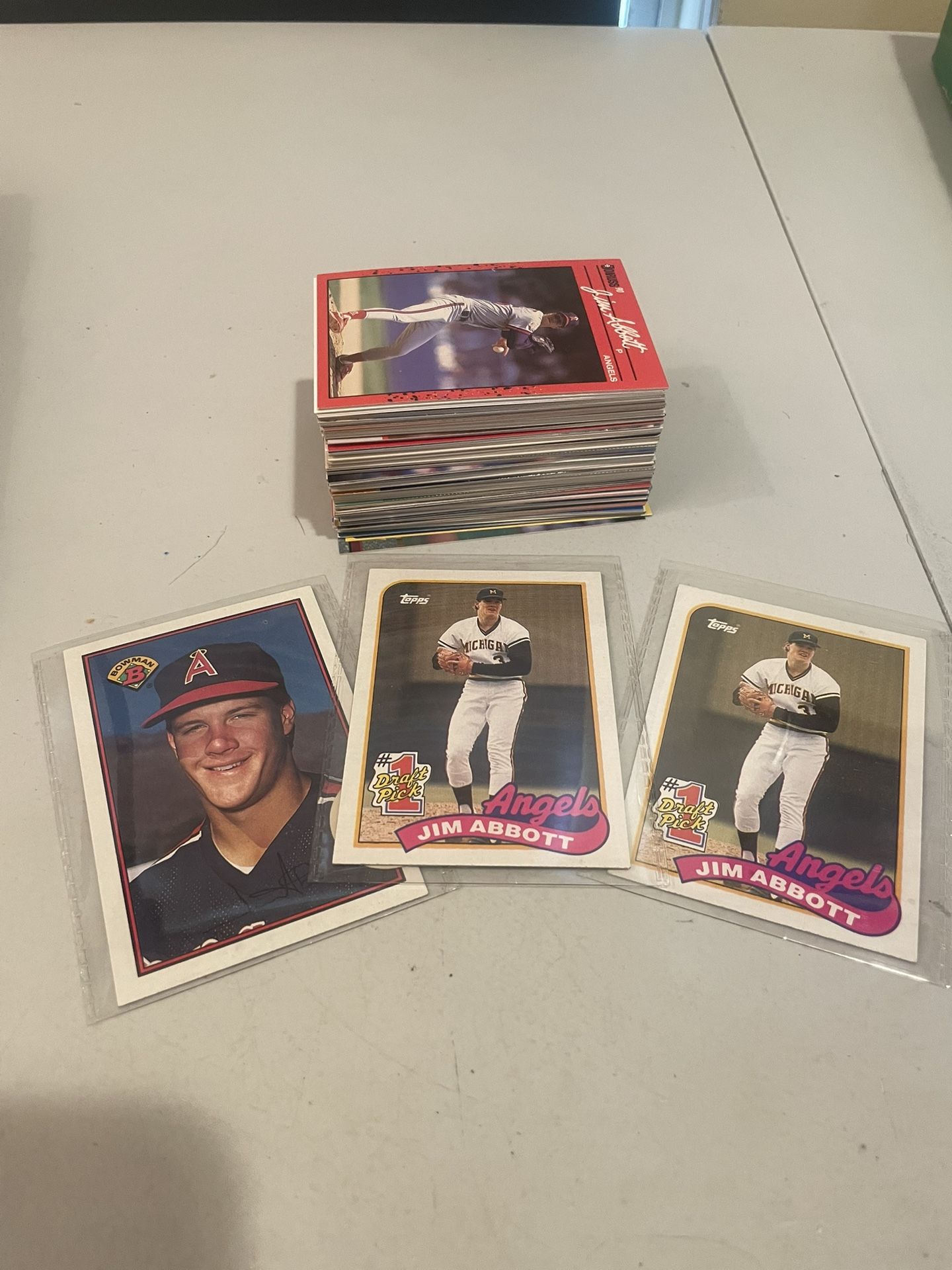 100 Jim Abbott Baseball Cards