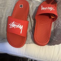 Nike Stussy Benassi Size 10 (Fits  10.5 )
