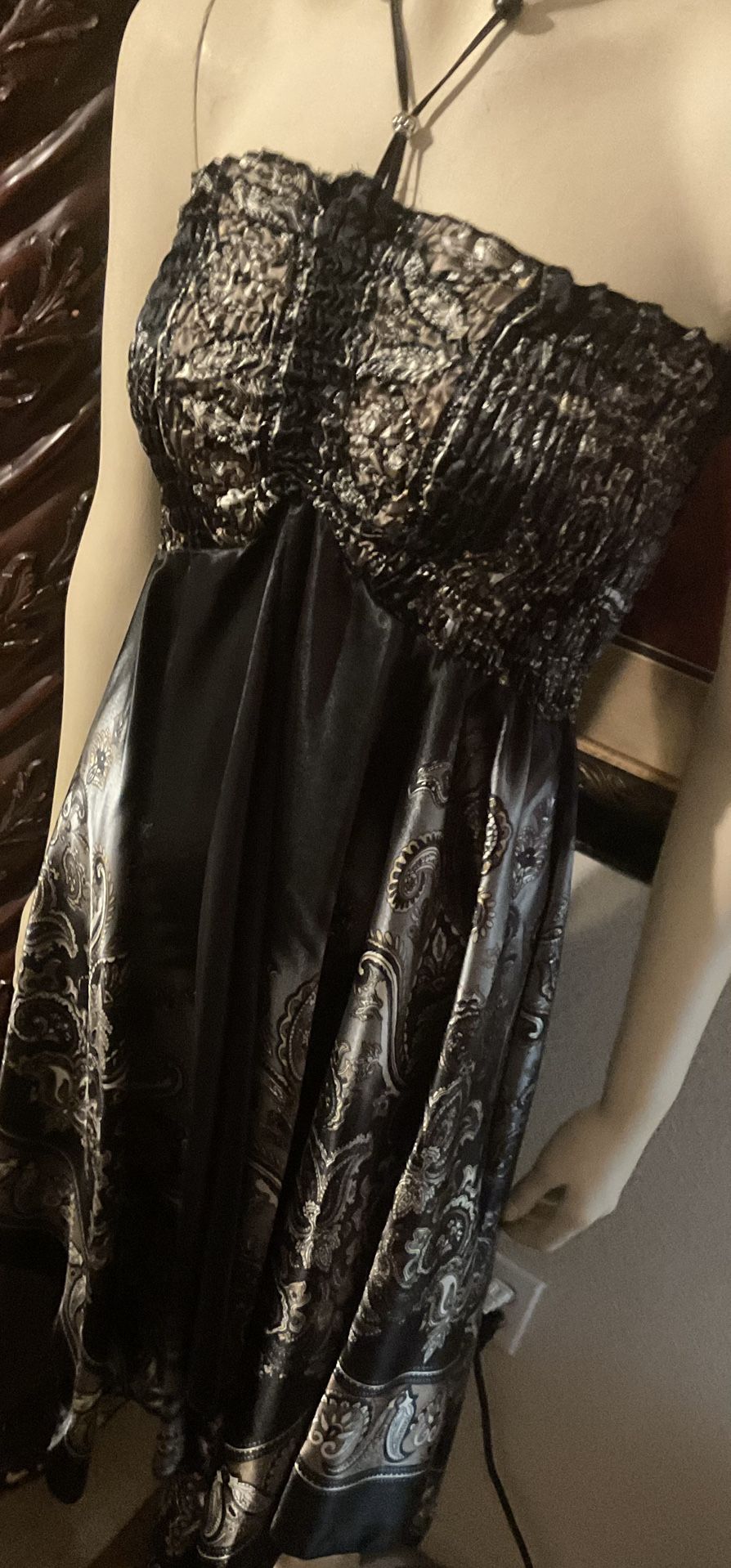 Shoreline Black Strapless Dress