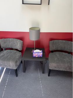 Table chair lamp combo