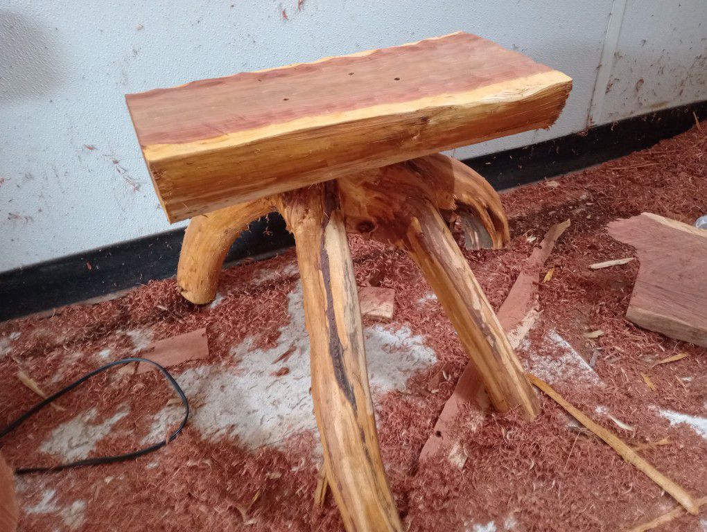 One Of A Kind Cedar End Table