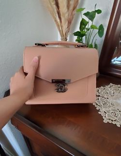 NEW Pink Beige Purse 