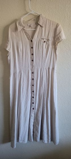 Women's Button-Down Midi Shirt Dress