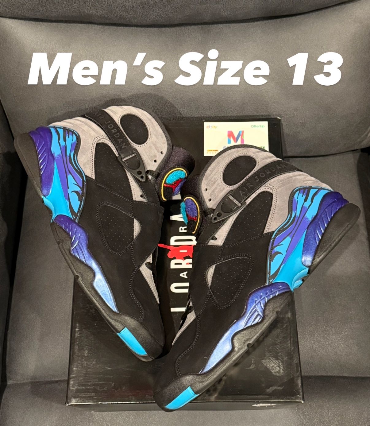 Air Jordan Retro 8 Aqua OG Nike 2025 Black Playoffs Bugs Bunny Men’s Size 13 Travis Scott 1 Fragment Low High 4 Metallic Reimagined Cement 4 Grape 5 