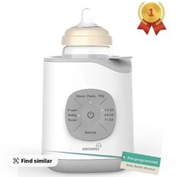 GROWNSY Bottle Warmer,  Baby Botle Warmer Fast for Breastmilk & Formula, Accurate Temperature Control, Milk Warmer for All Bottles with Thaw, Steriliz