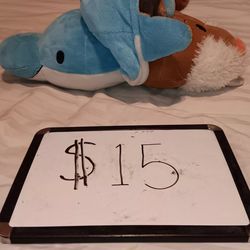 FlipaZoo Willow Walrus and Harper Dolphin 2015 all ages plush toy.