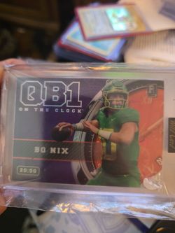 Bo Nix rookie card Oregon Denver