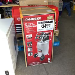 Husky 20 Gal. Vertical Electric-Powered Silent Air Compressor