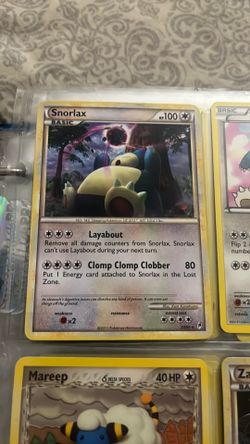 Snorelax Pokémon card 2011