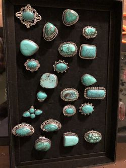 Turquoise rings 10.00 each
