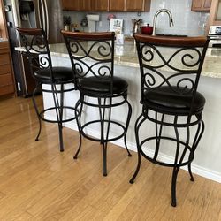 3 Bar Height Barstools 