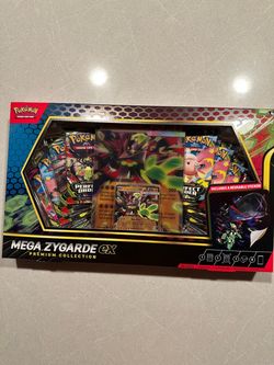 Mega Zygarde ex Premium Collection Box *SEALED* Pokemon Phantasmal Flames Perfect Order Lenticular