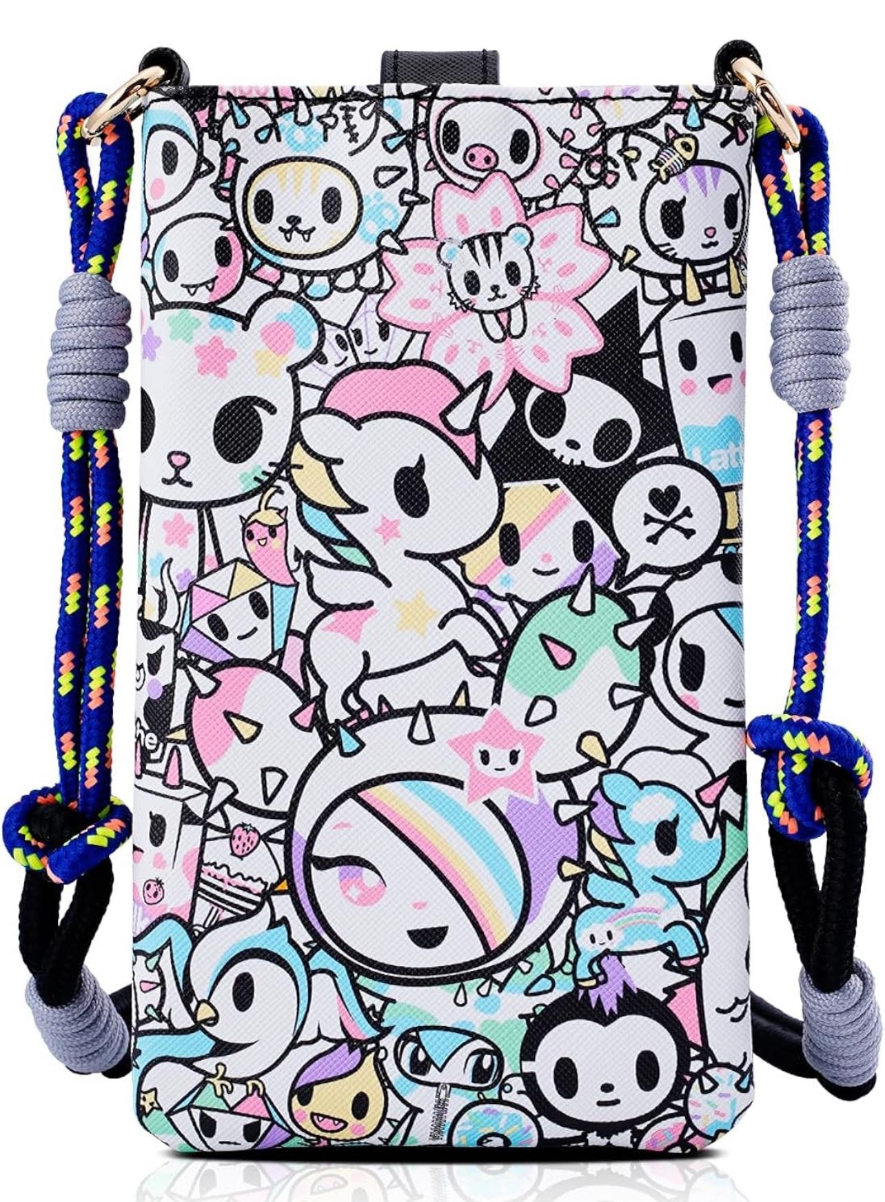 Tokidoki Unicorno Small Crossbody phone Bag, Cute cellphnoe Purse, Women'S Phone Wallet With Adjustable Strap