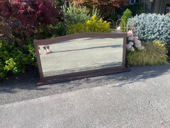 VINTAGE SOLID WOOD MIRROR!!!
