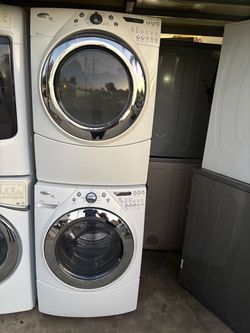 Whirlpool duet stackable washer and gas dryer