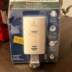 New Kidde White Carbon Monoxide Alarm AC Powered