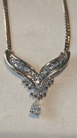14K Gold Diamond Necklace – Real Natural Diamonds