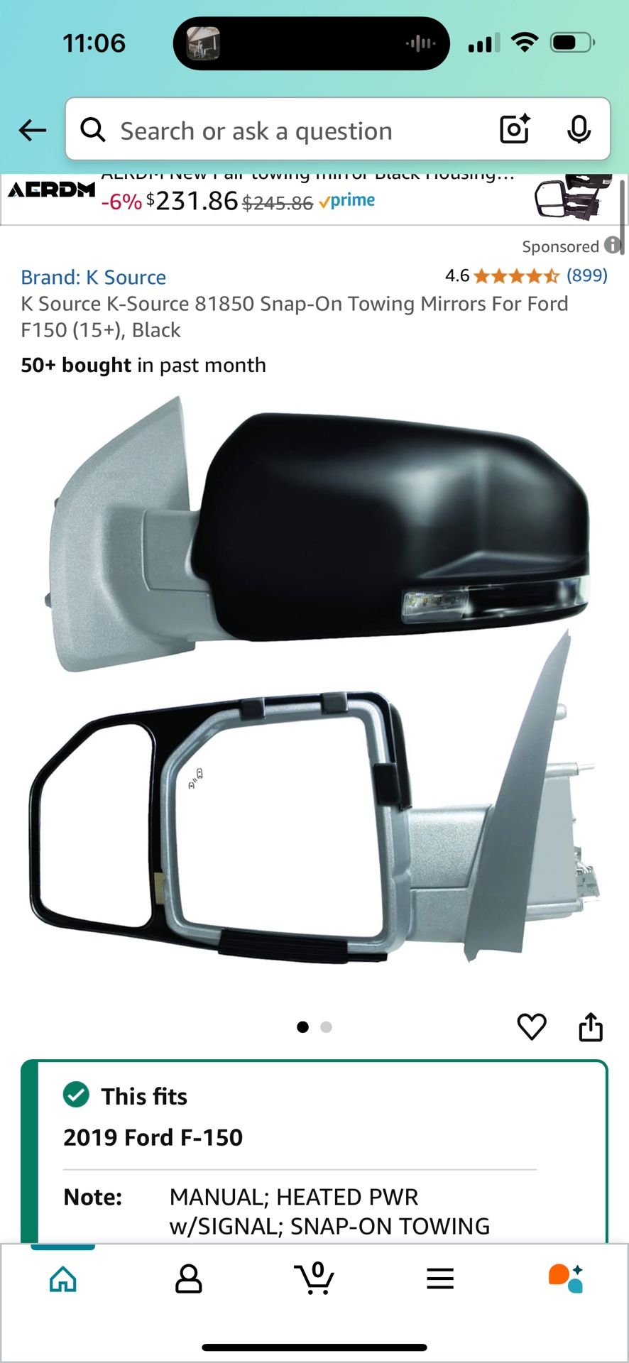Ford F150 Extension Mirrors Towing