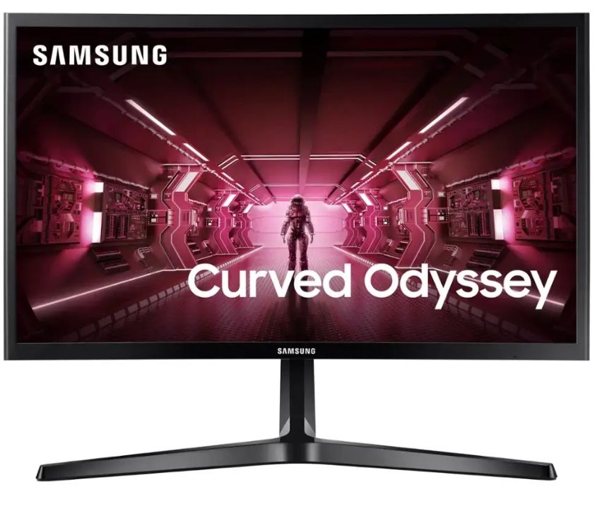 Samsung - Odyssey Gaming CRG5 Series 24” LED Curved FHD AMD FreeSync Monitor - Black