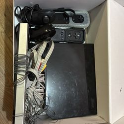 “Black Wii Bundle – Two Wii Remotes, Two Nunchucks, and Cables, No Games”