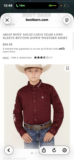 Boys Ariat Shirt