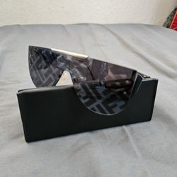 New Fendi Shield Unisex Monogram Sunglasses 