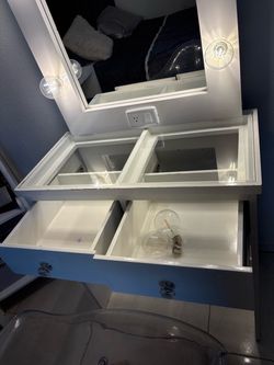 Vanity with chair and dresser