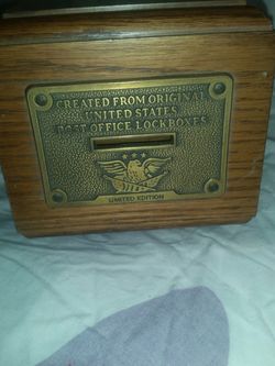 Antique vintage post office bank from 1930s